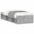 Cadru de pat mic single, gri beton, 75x190 cm GartenMobel Dekor