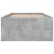 Cadru de pat mic single, gri beton, 75x190 cm GartenMobel Dekor