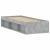 Cadru de pat mic single, gri beton, 75x190 cm GartenMobel Dekor