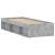 Cadru de pat mic single, gri beton, 75x190 cm GartenMobel Dekor