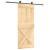 Ușă glisantă cu set de feronerie 85x210 cm, lemn masiv de pin GartenMobel Dekor