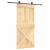 Ușă glisantă cu set de feronerie 95x210 cm, lemn masiv de pin GartenMobel Dekor