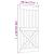 Ușă glisantă cu set de feronerie 95x210 cm, lemn masiv de pin GartenMobel Dekor