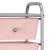 Cărucior de depozitare mobil cu 4 sertare, roz, plastic GartenMobel Dekor