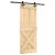 Ușă glisantă cu set de feronerie 80x210 cm, lemn masiv de pin GartenMobel Dekor