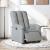 Fotoliu rabatabil electric, gri deschis, textil GartenMobel Dekor