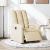 Fotoliu rabatabil electric, crem, material textil GartenMobel Dekor