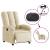 Fotoliu rabatabil electric, crem, material textil GartenMobel Dekor