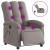 Fotoliu electric de masaj rabatabil, gri taupe, textil GartenMobel Dekor