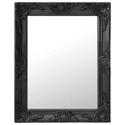 Oglindă de perete în stil baroc, negru, 50 x 60 cm GartenMobel Dekor