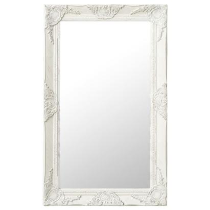 Oglindă de perete în stil baroc, alb, 50 x 80 cm GartenMobel Dekor