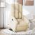 Fotoliu electric rabatabil cu ridicare, crem, textil GartenMobel Dekor