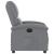 Fotoliu rabatabil electric, gri deschis, textil GartenMobel Dekor