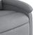 Fotoliu rabatabil electric, gri deschis, textil GartenMobel Dekor