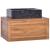 Dulap de baie suspendat, 60 x 45 x 30 cm, lemn masiv de tec GartenMobel Dekor