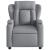 Fotoliu rabatabil electric, gri deschis, textil GartenMobel Dekor