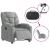 Fotoliu rabatabil electric, gri deschis, textil GartenMobel Dekor