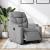 Fotoliu rabatabil electric, gri deschis, textil GartenMobel Dekor