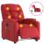 Fotoliu electric de masaj rabatabil, roșu, piele ecologică GartenMobel Dekor