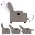 Fotoliu rabatabil electric, gri taupe, material textil GartenMobel Dekor