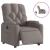Fotoliu rabatabil electric, gri taupe, material textil GartenMobel Dekor