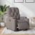 Fotoliu rabatabil electric, gri taupe, material textil GartenMobel Dekor