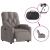 Fotoliu rabatabil electric, gri taupe, material textil GartenMobel Dekor