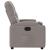 Fotoliu rabatabil electric, gri taupe, material textil GartenMobel Dekor