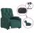 Fotoliu electric de masaj rabatabil, verde închis, textil GartenMobel Dekor