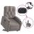 Fotoliu electric rabatabil cu ridicare, gri taupe, textil GartenMobel Dekor