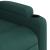 Fotoliu electric masaj rabatabil / ridicare verde închis textil GartenMobel Dekor
