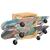 Suport skateboard de perete, 25x20x30 cm, lemn masiv de mango GartenMobel Dekor