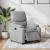 Fotoliu rabatabil electric, gri deschis, textil GartenMobel Dekor