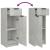 Set dulapuri de baie, 3 piese, gri beton, lemn prelucrat GartenMobel Dekor