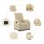 Fotoliu rabatabil electric, crem, material textil GartenMobel Dekor