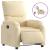 Fotoliu rabatabil electric, crem, material textil GartenMobel Dekor