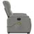 Fotoliu de masaj rabatabil electric cu ridicare gri, microfibră GartenMobel Dekor