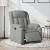 Fotoliu rabatabil electric, gri deschis, textil GartenMobel Dekor
