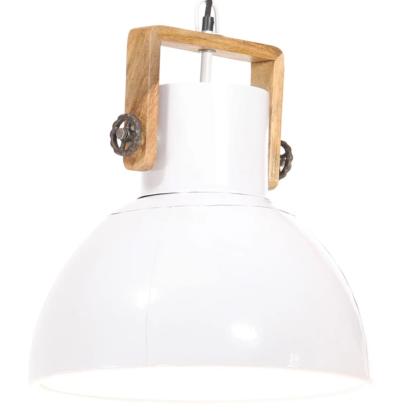 Lampă suspendată industrială, 25 W, alb, 40 cm, E27, rotund GartenMobel Dekor