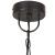 Lampă suspendată industrială, negru, 32 cm, E27, rotund, 25 W GartenMobel Dekor