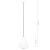 Lampă suspendată, 25 W, alb, rotund, 28,5 cm, E27 GartenMobel Dekor