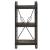 Bibliotecă cu 3 rafturi, negru, 40x30x80 cm, lemn masiv mango GartenMobel Dekor