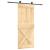 Ușă glisantă cu set de feronerie 85x210 cm, lemn masiv de pin GartenMobel Dekor