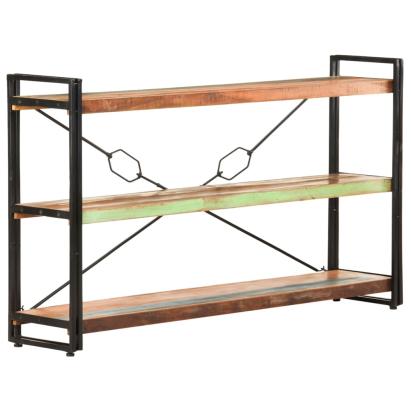Bibliotecă cu 3 rafturi, 140x30x80 cm, lemn masiv reciclat GartenMobel Dekor