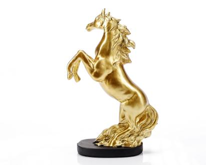 Statueta "Horse" Gold in rasina ComfortTravel Luggage