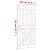 Ușă glisantă cu set feronerie, 90x210 cm, lemn masiv de pin GartenMobel Dekor