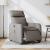 Fotoliu electric de masaj rabatabil, gri taupe, textil GartenMobel Dekor