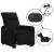 Fotoliu electric rabatabil cu ridicare, negru, textil GartenMobel Dekor