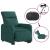 Fotoliu electric rabatabil cu ridicare, verde închis, textil GartenMobel Dekor