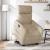 Fotoliu electric rabatabil cu ridicare, crem, textil GartenMobel Dekor